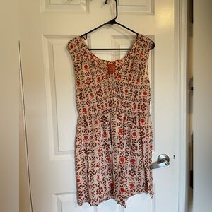 Free People Sleeveless Floral Sun Dress